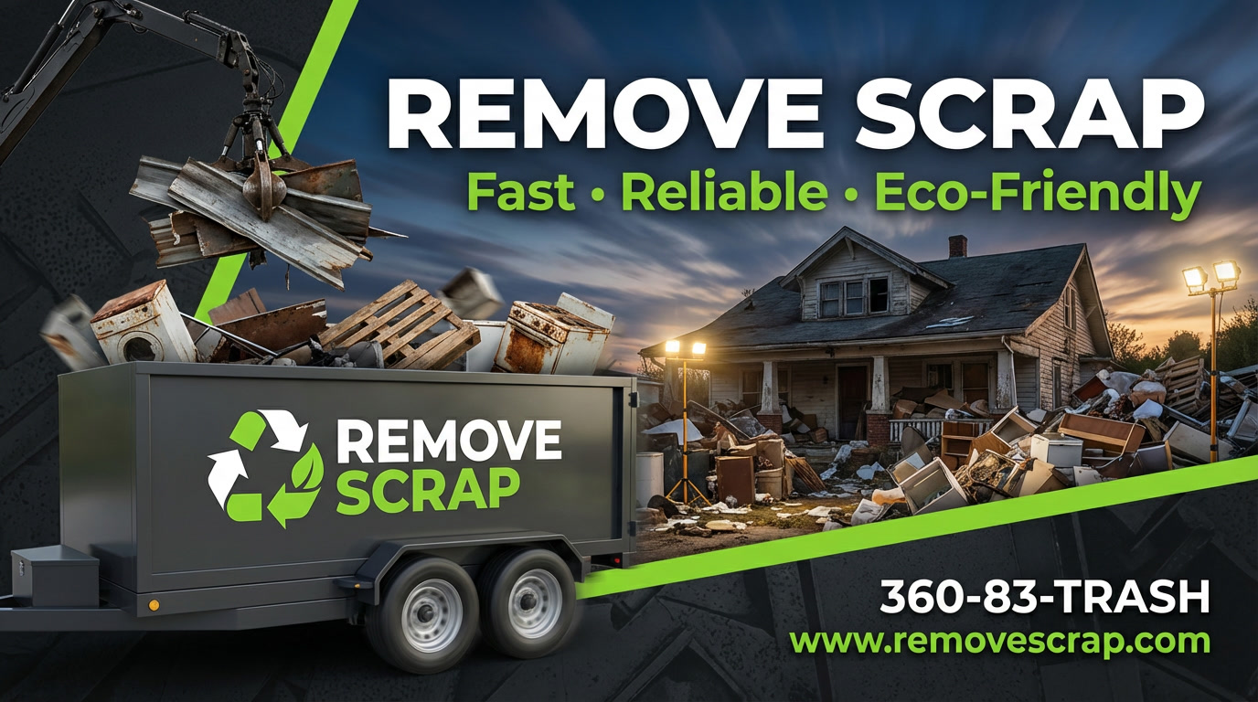 Remove Scrap junk removal service truck
